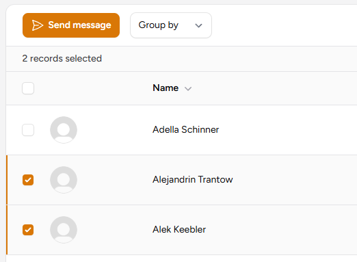 Send message to members